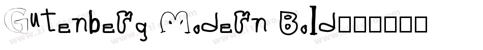 Gutenberg Modern Bold字体转换